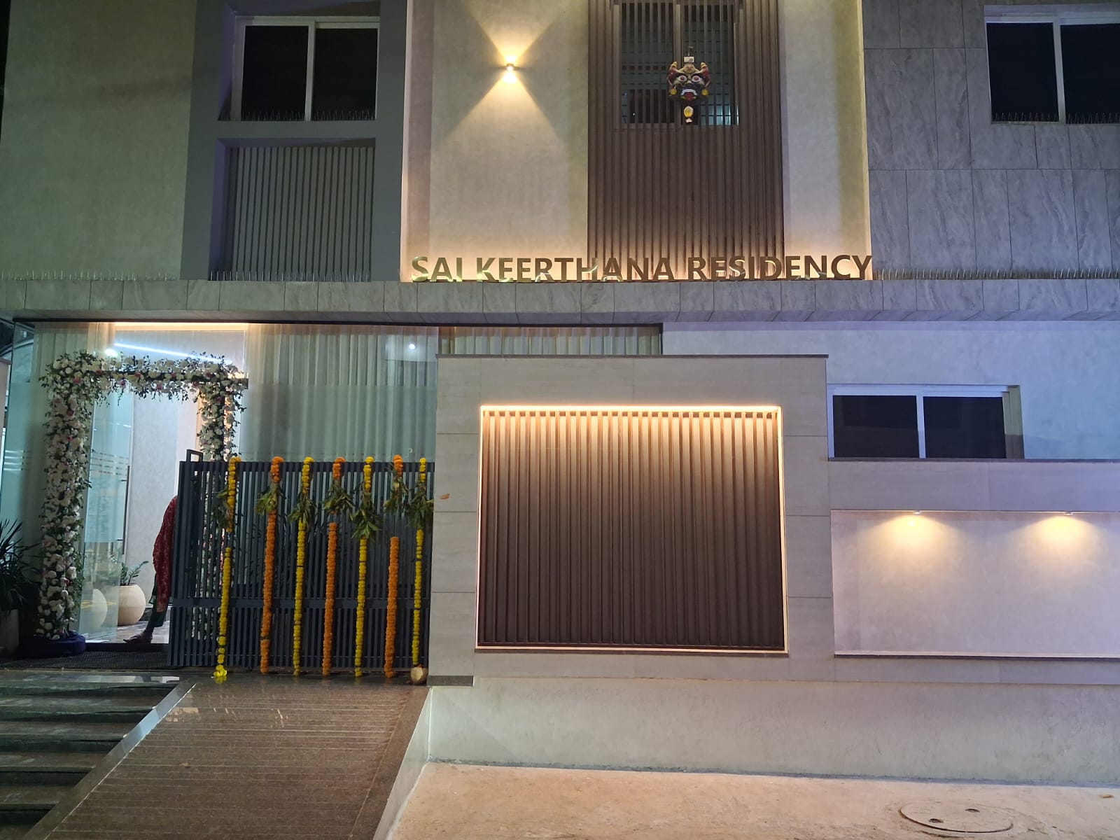 Building Exterior Entrance Night